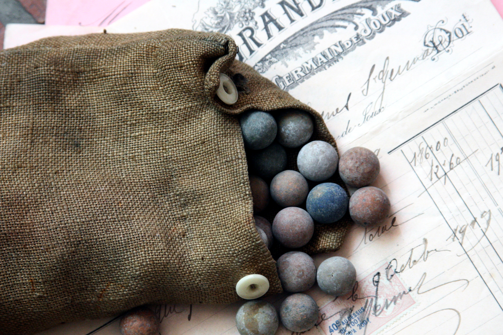 French antique toy marbles
