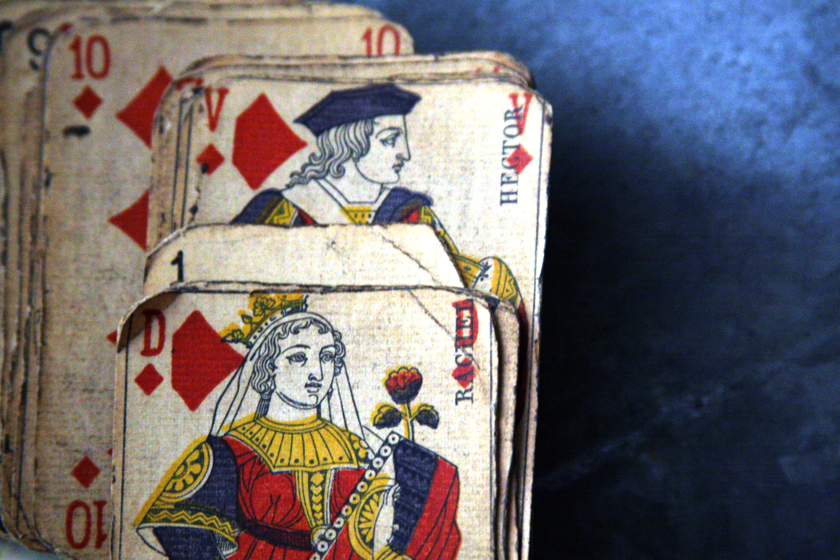 French antique playing cards