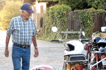 Checking-the-bikes-dad