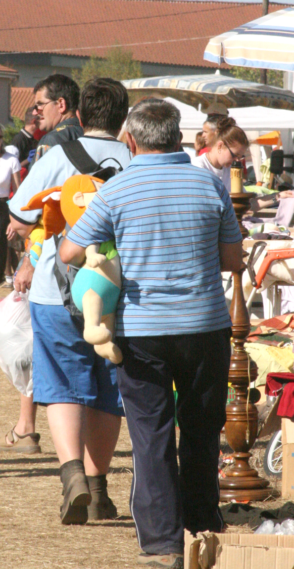 Man with a doll