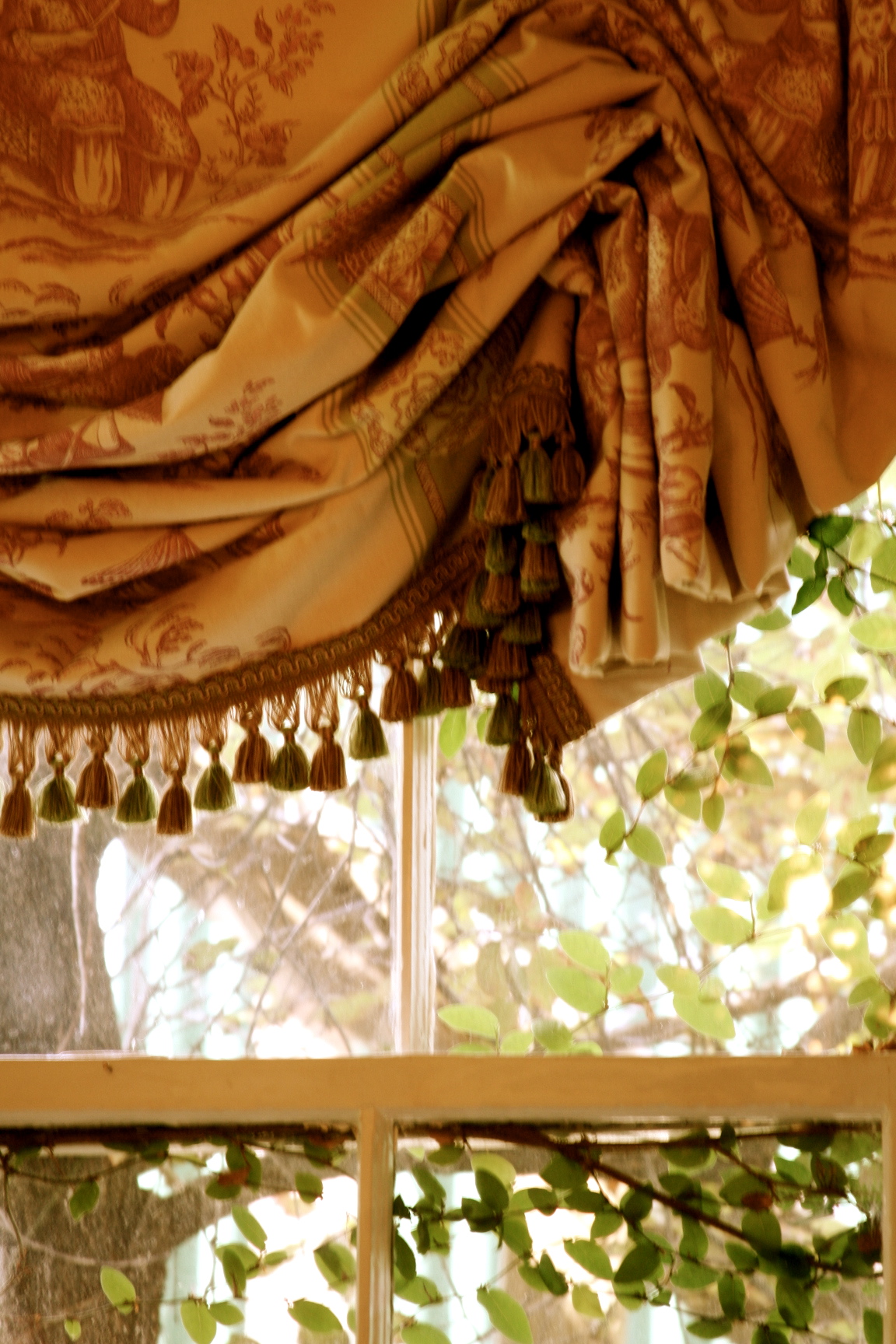 French style toile curtain