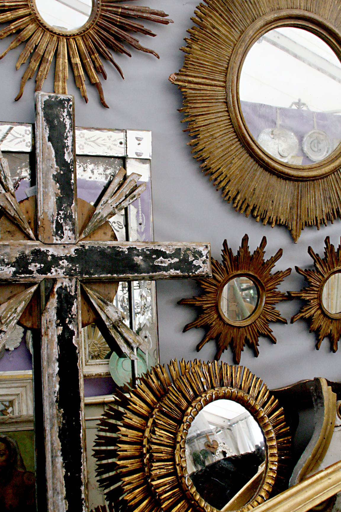 French antique sun bursts