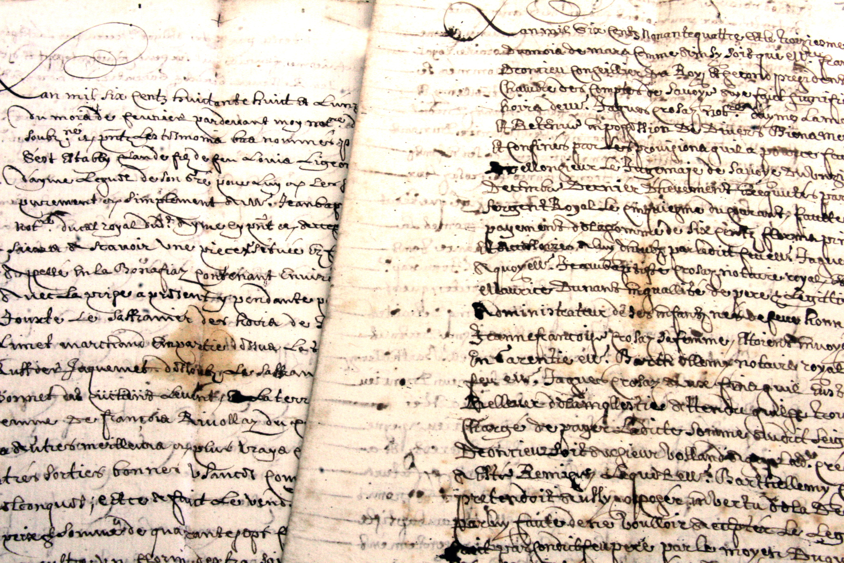 Sixteeth century French document