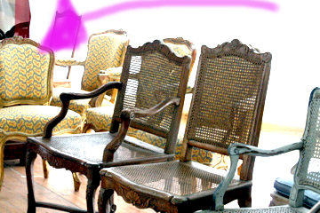 French Yellow armchair French Yellow armchair