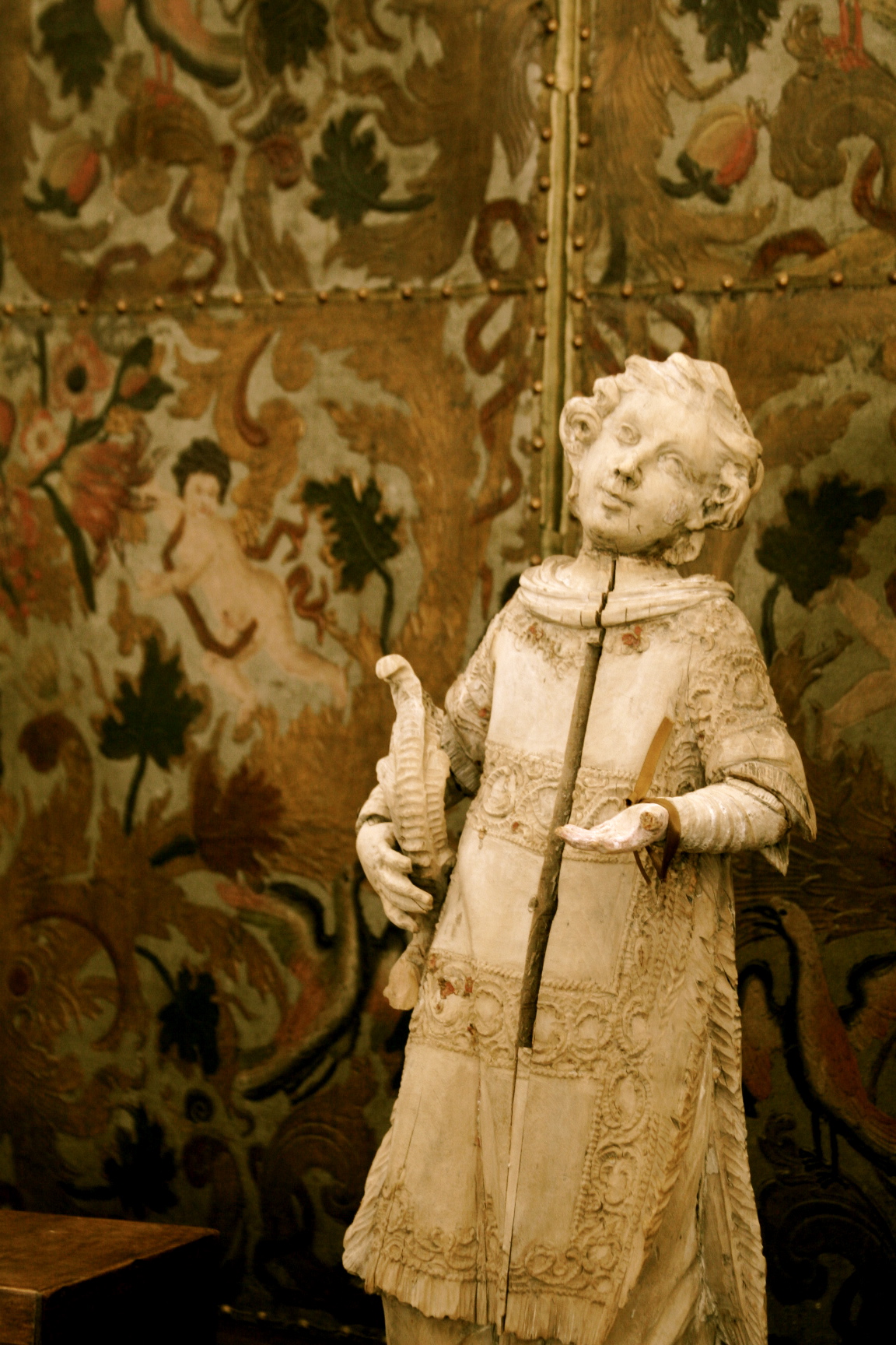 Leather panels, French antiques Leather panels, French antiques