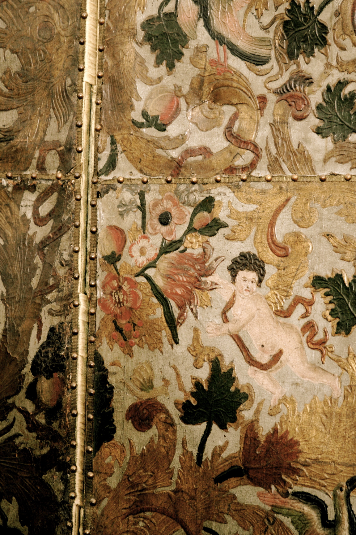 Liz Spradling Rare French antique leather panels Liz Spradling Rare French antique leather panels