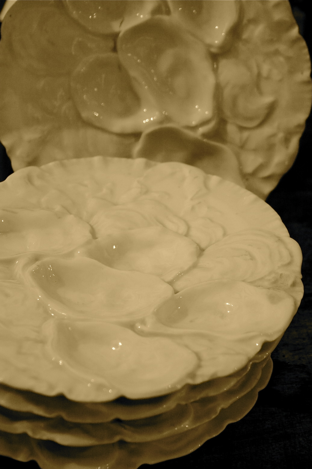 French oyster plates