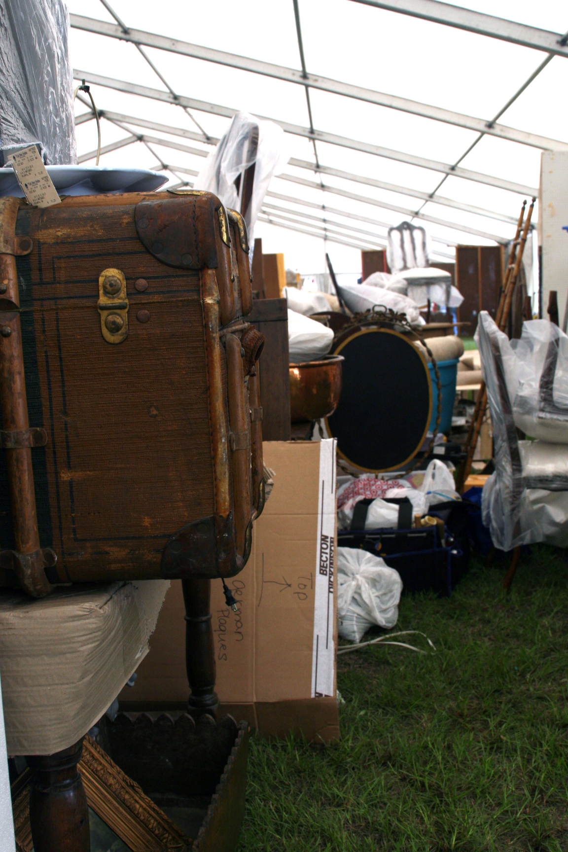 Setting up at Marburger