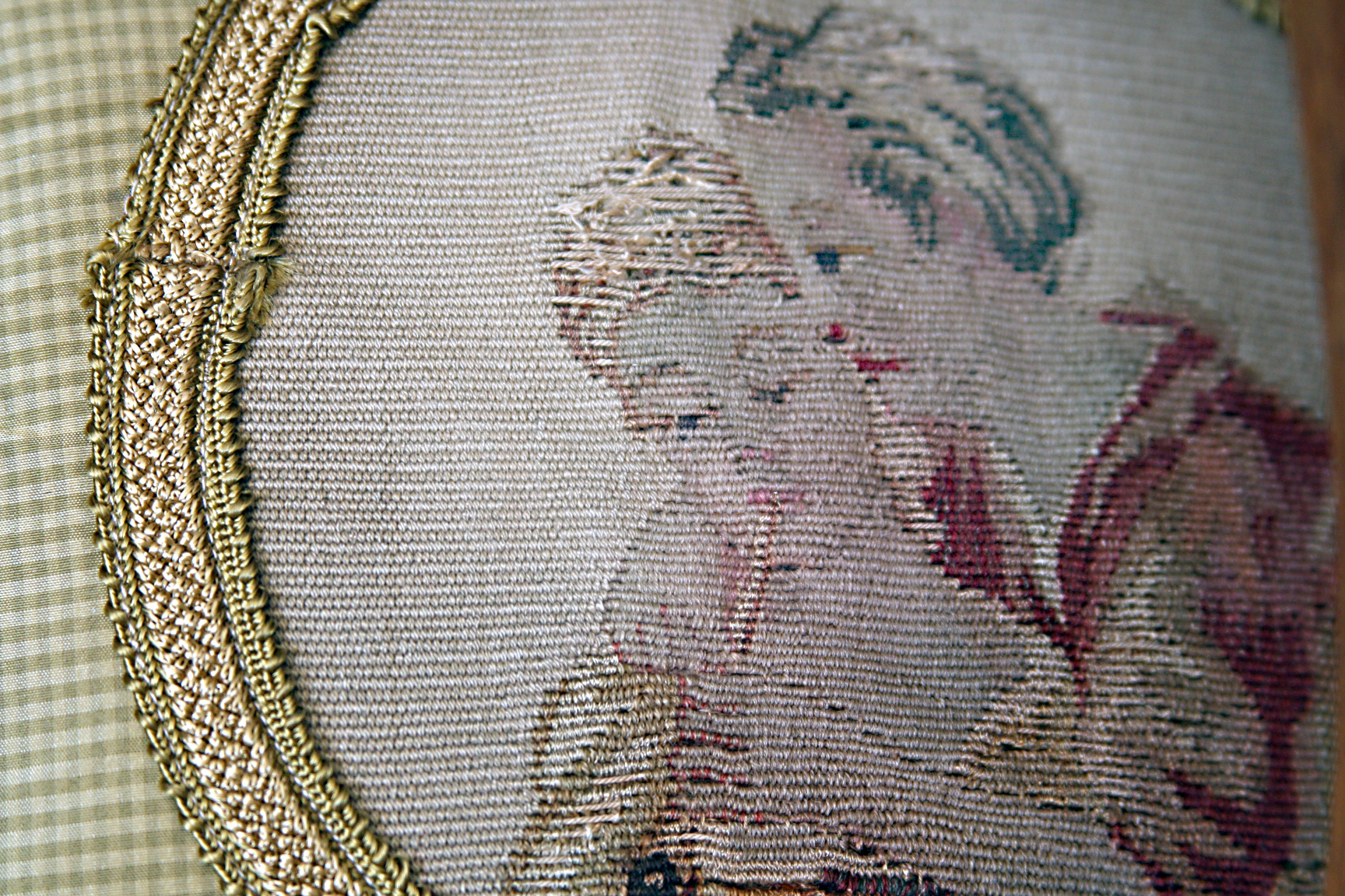 Antique textile pillow Antique textile pillow