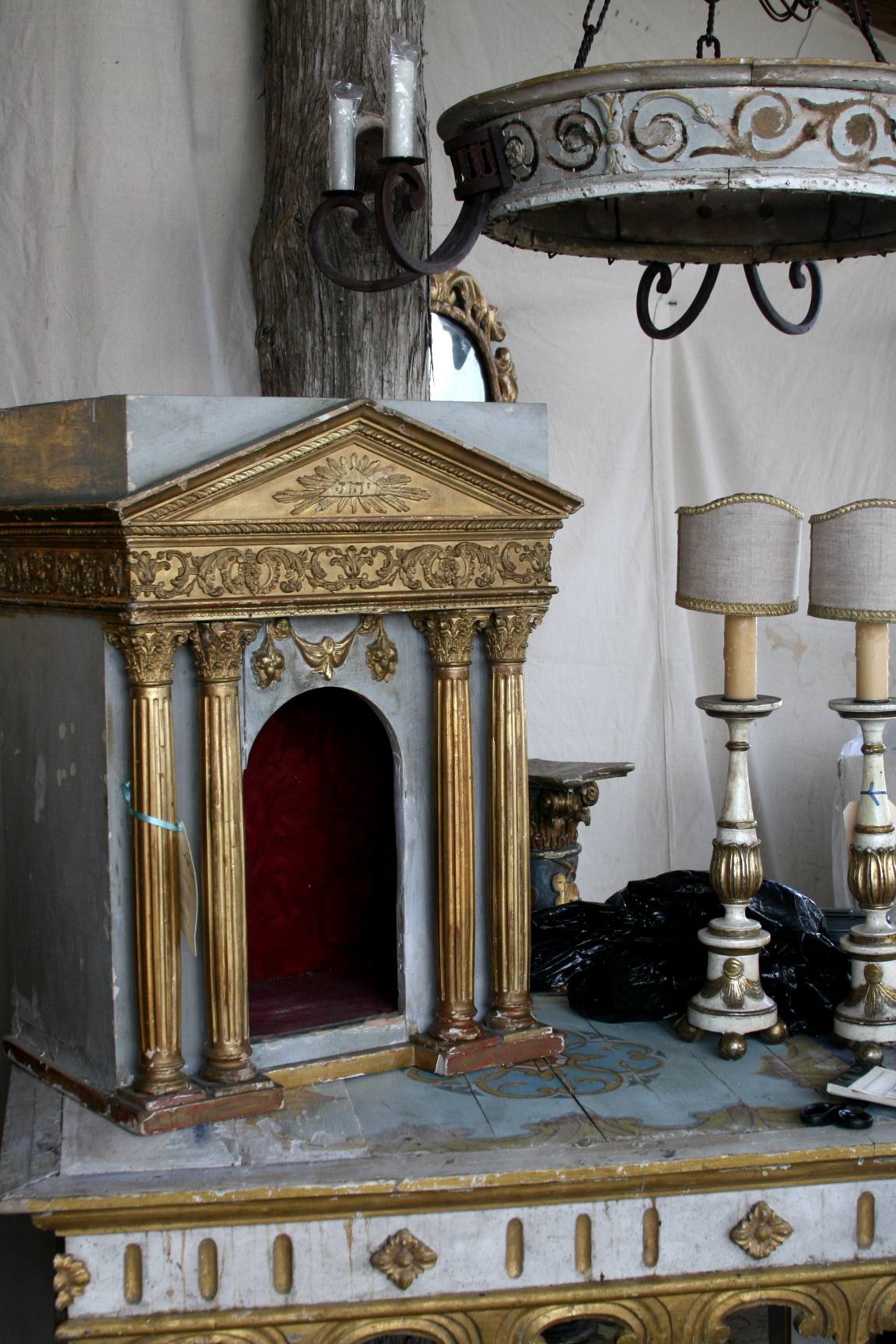 French antique altar piece French antique altar piece