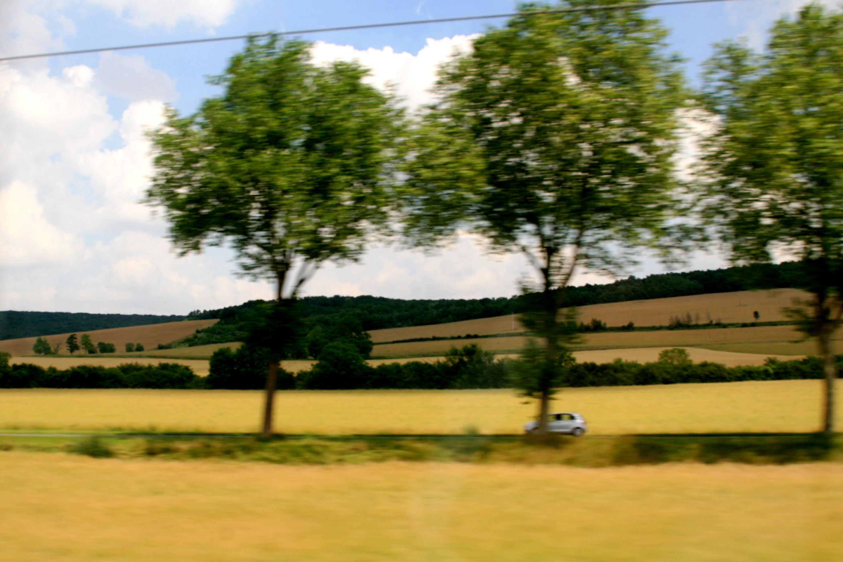 TGV views from the train Paris to Marseille