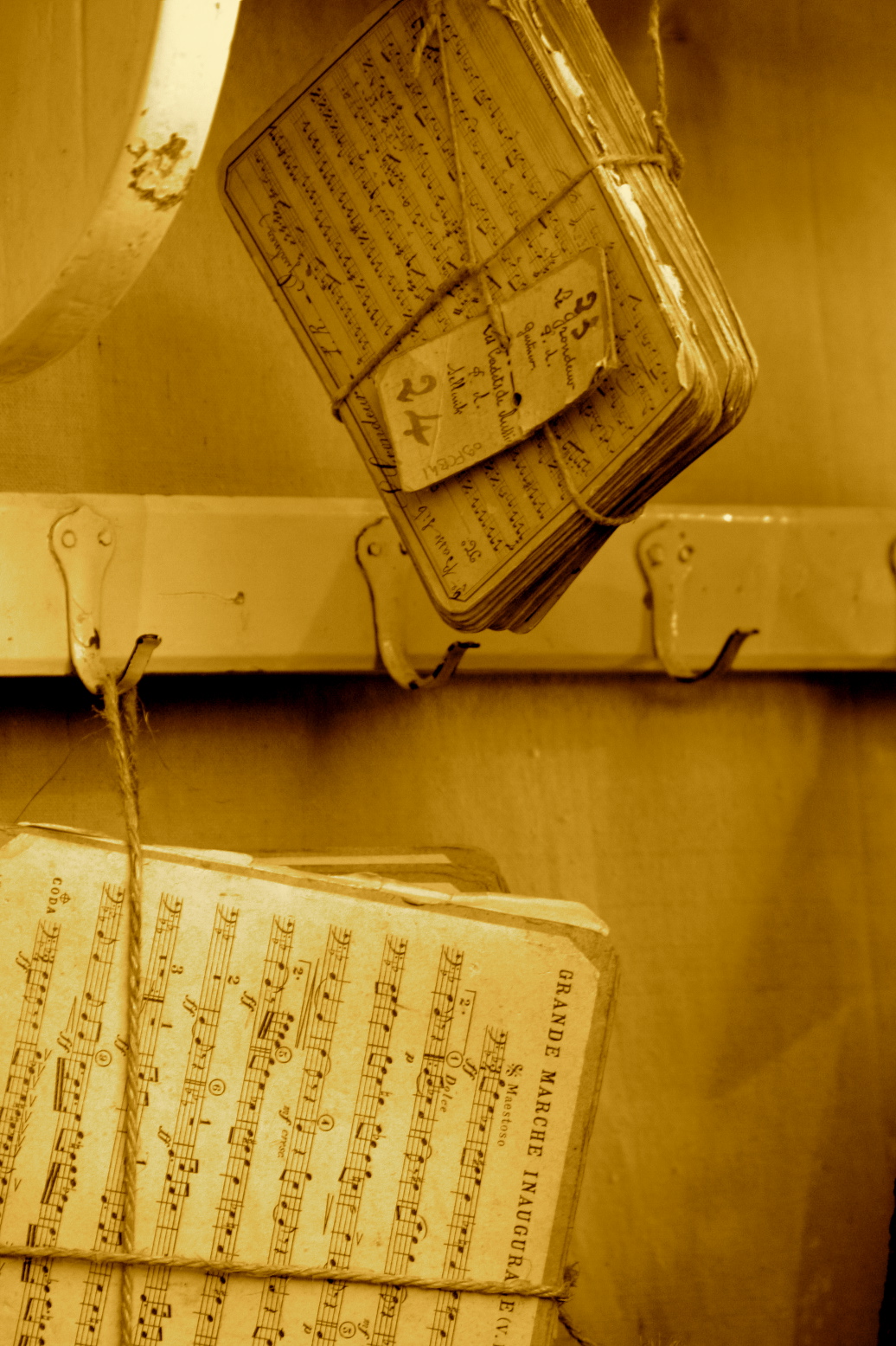 Handprinted music cards Handprinted music cards