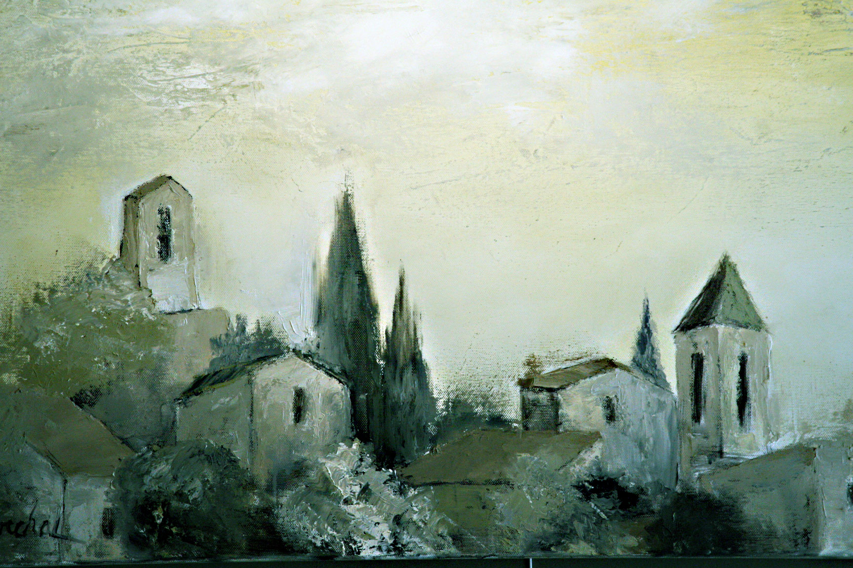 Marcel-painting French landscape