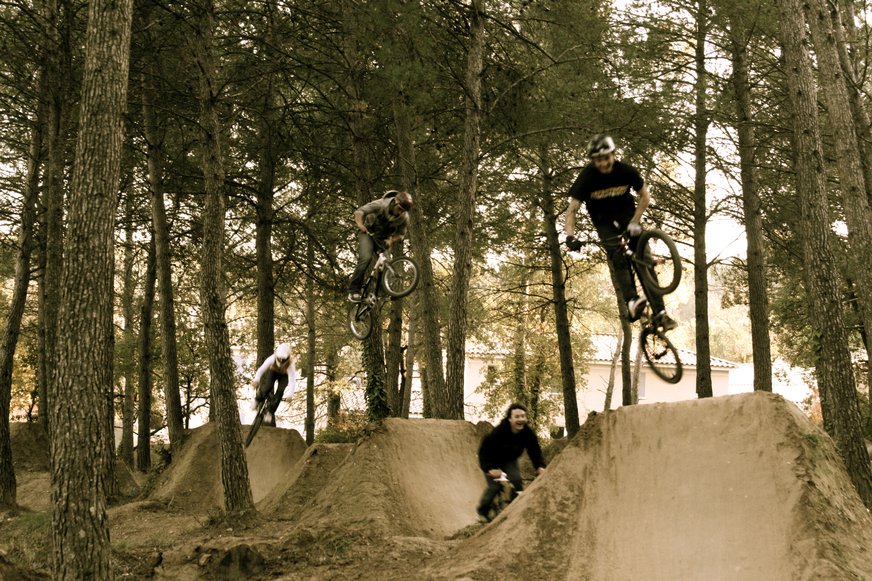 BMX dirt jumps trails in France
