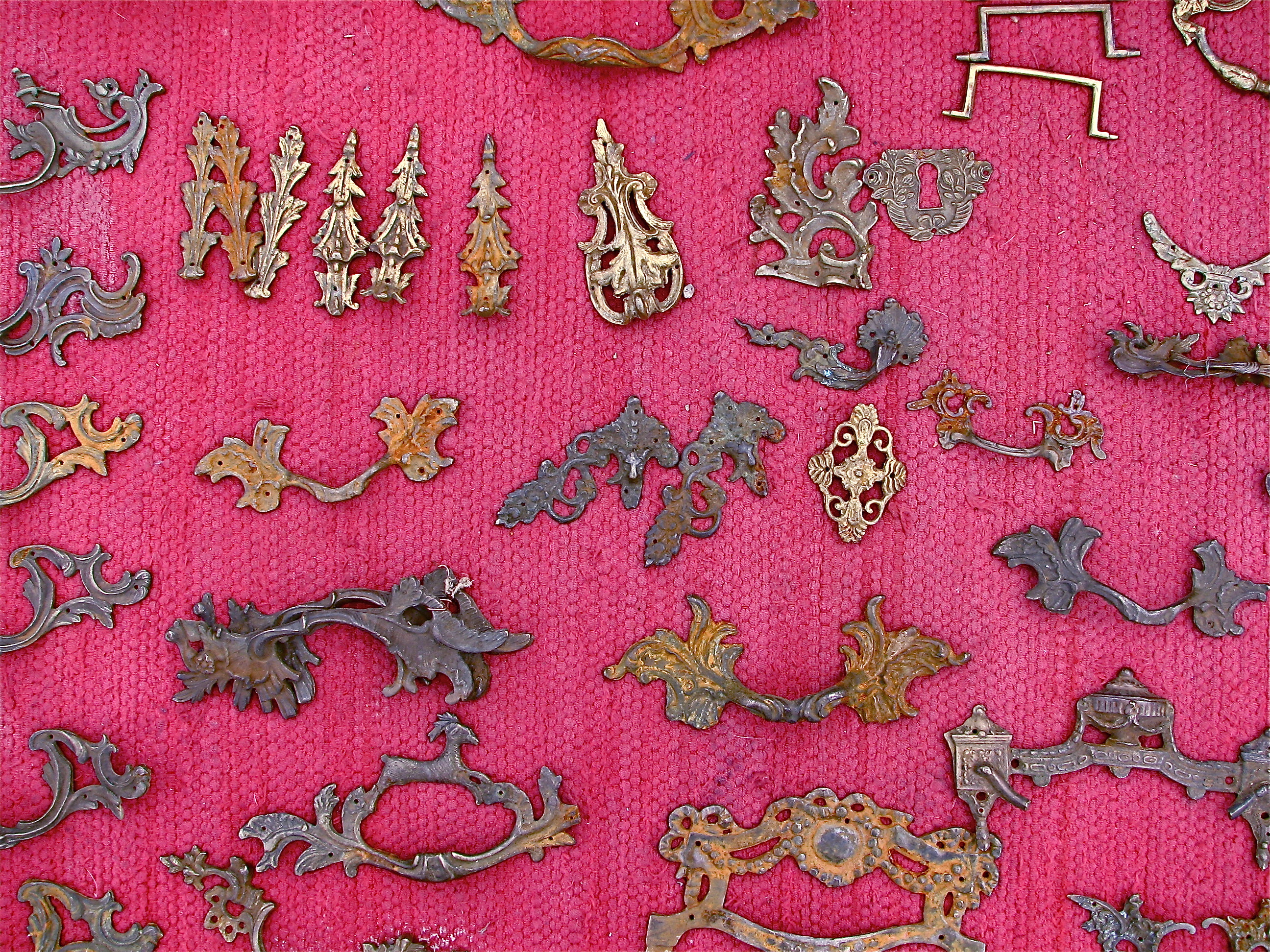 French furniture handles and hinges