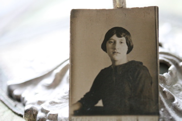 old photo of a French girl old photo of a French girl