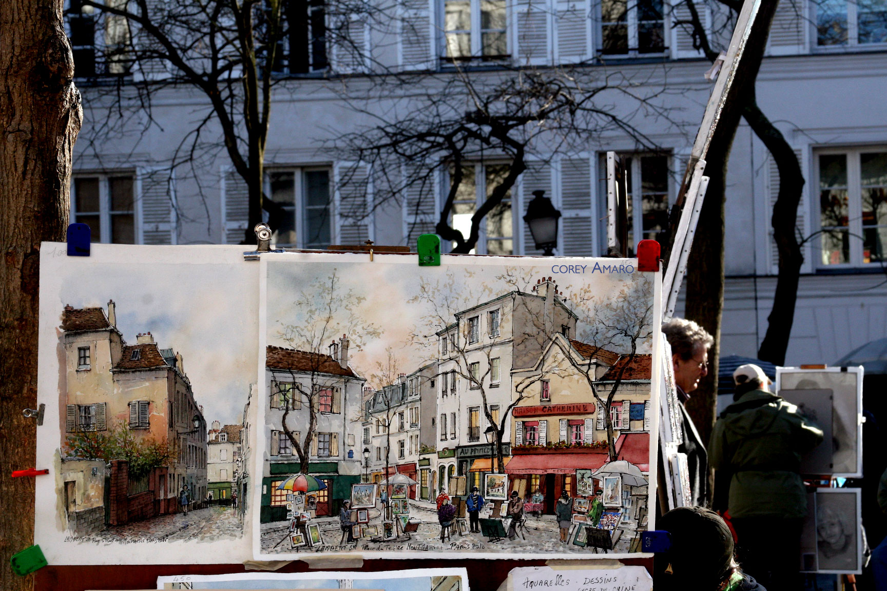 La place du Tertre La place du Tertre