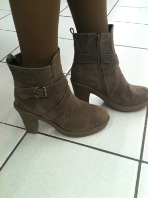 It always starts with shoes....and a furry vest