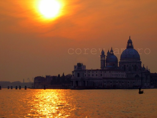 Venice, italy at sunset