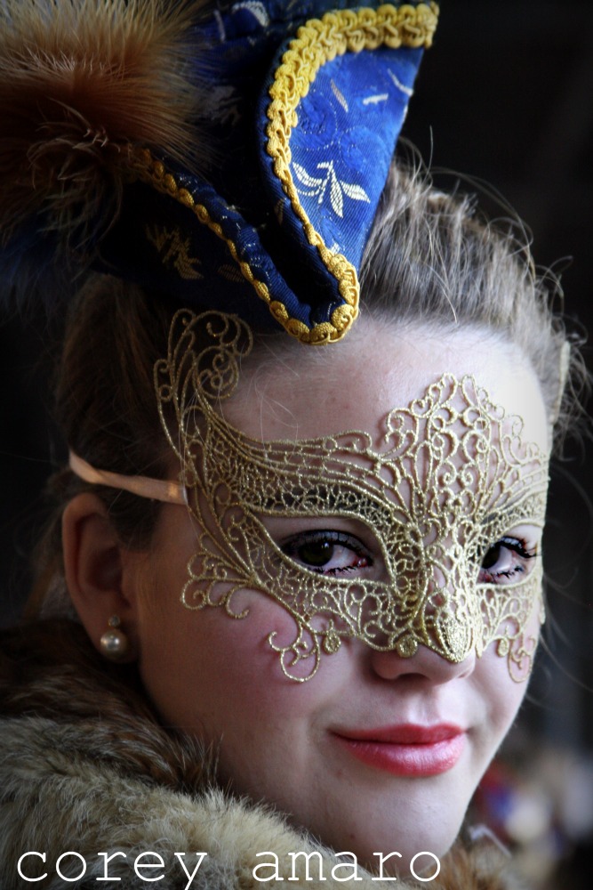 Lace mask venetian carnival