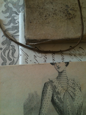 Old Letters in a Parchment Notebook