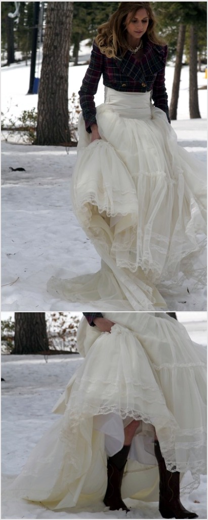 Cowboy boots with ruffles Cowboy boots with ruffles