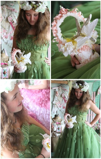 Vintage Easter Dress Green