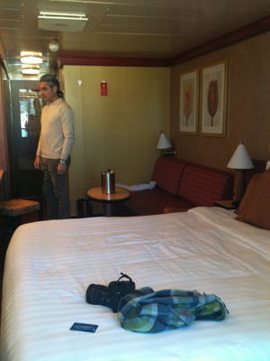 On the Boat, views from inside