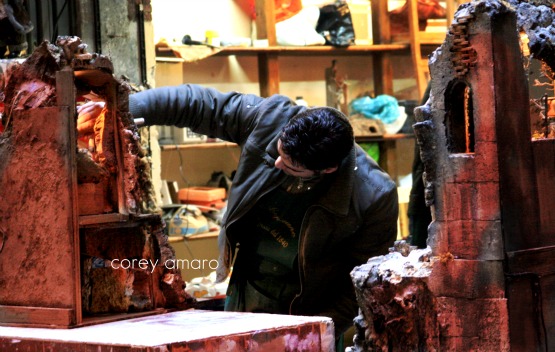 Creating a nativity in Naples Italy Creating a nativity in Naples Italy