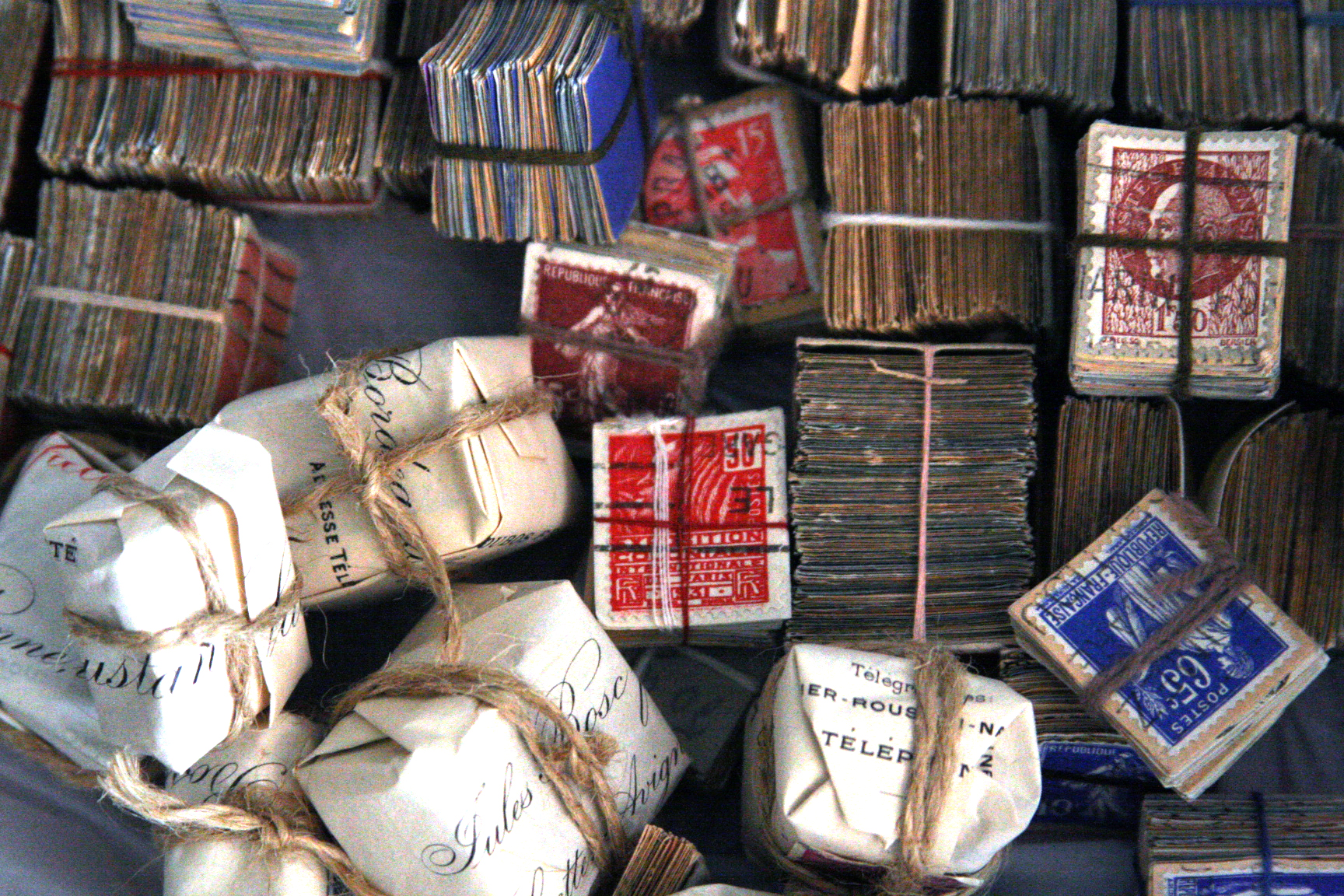 Stacks of stamps