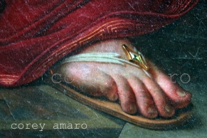 Sandals in the louvre