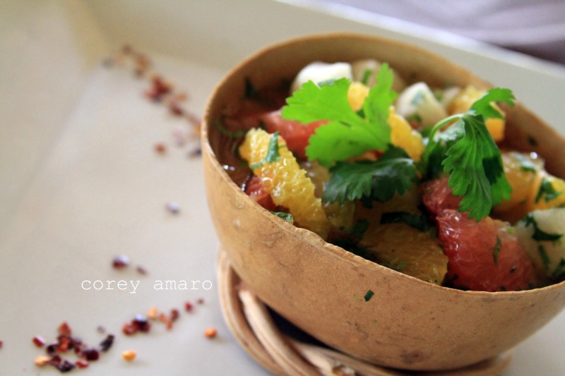 Maya fruit salad on a hot day