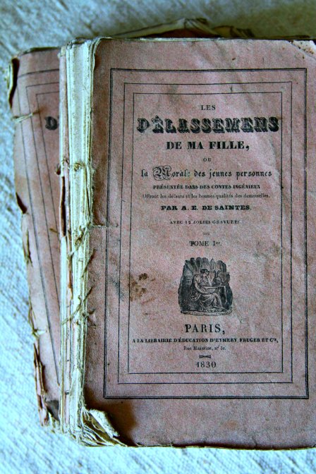 French Pink Ruffled Page Books