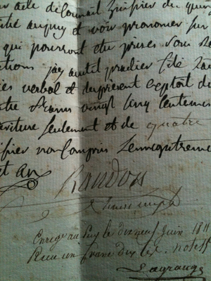 French Letter Dating 1811...Giveaway