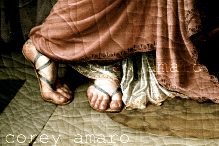 Paintings shoes louvre