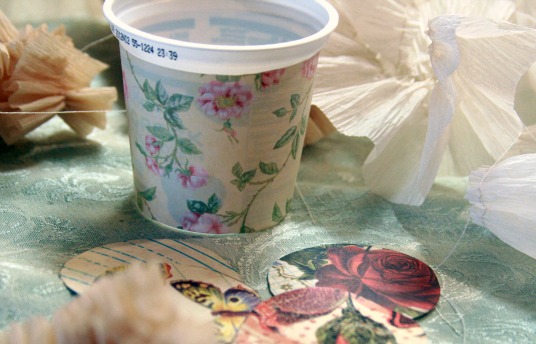 Yogurt cup Easter basket