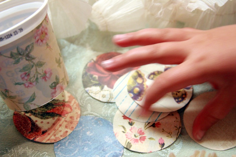 Making an Easter basket