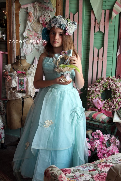 Easter parade vintage blue