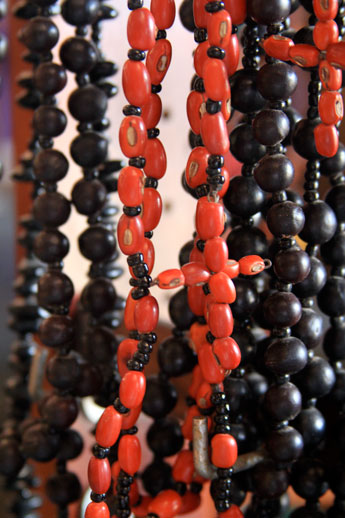 Rosarys-made-out-of-red-beans-and-pods