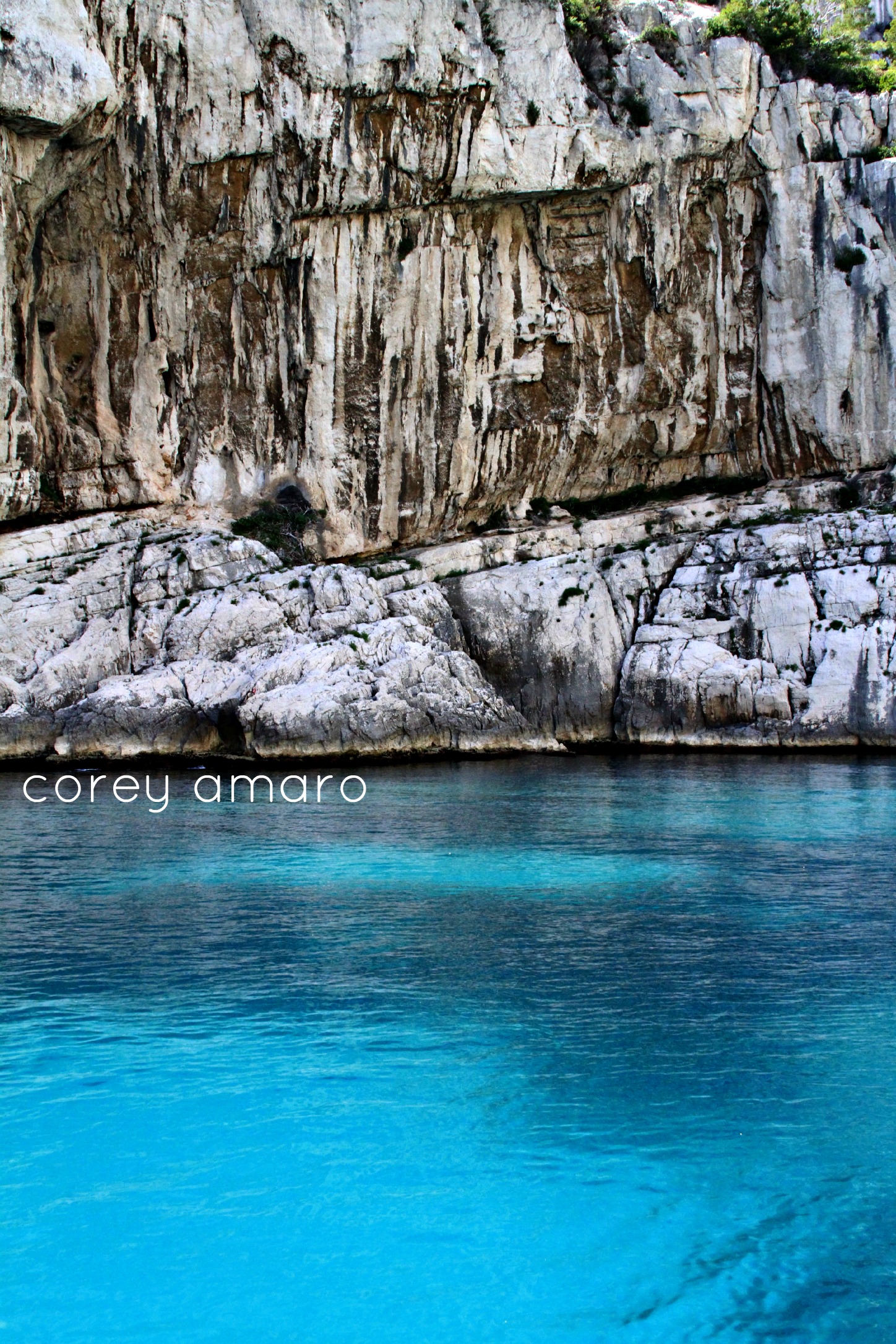 Cassis, france, dive into the blue