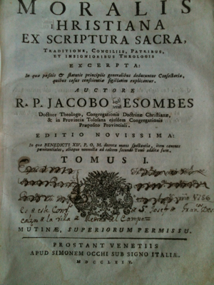 French Antique 1786 Book