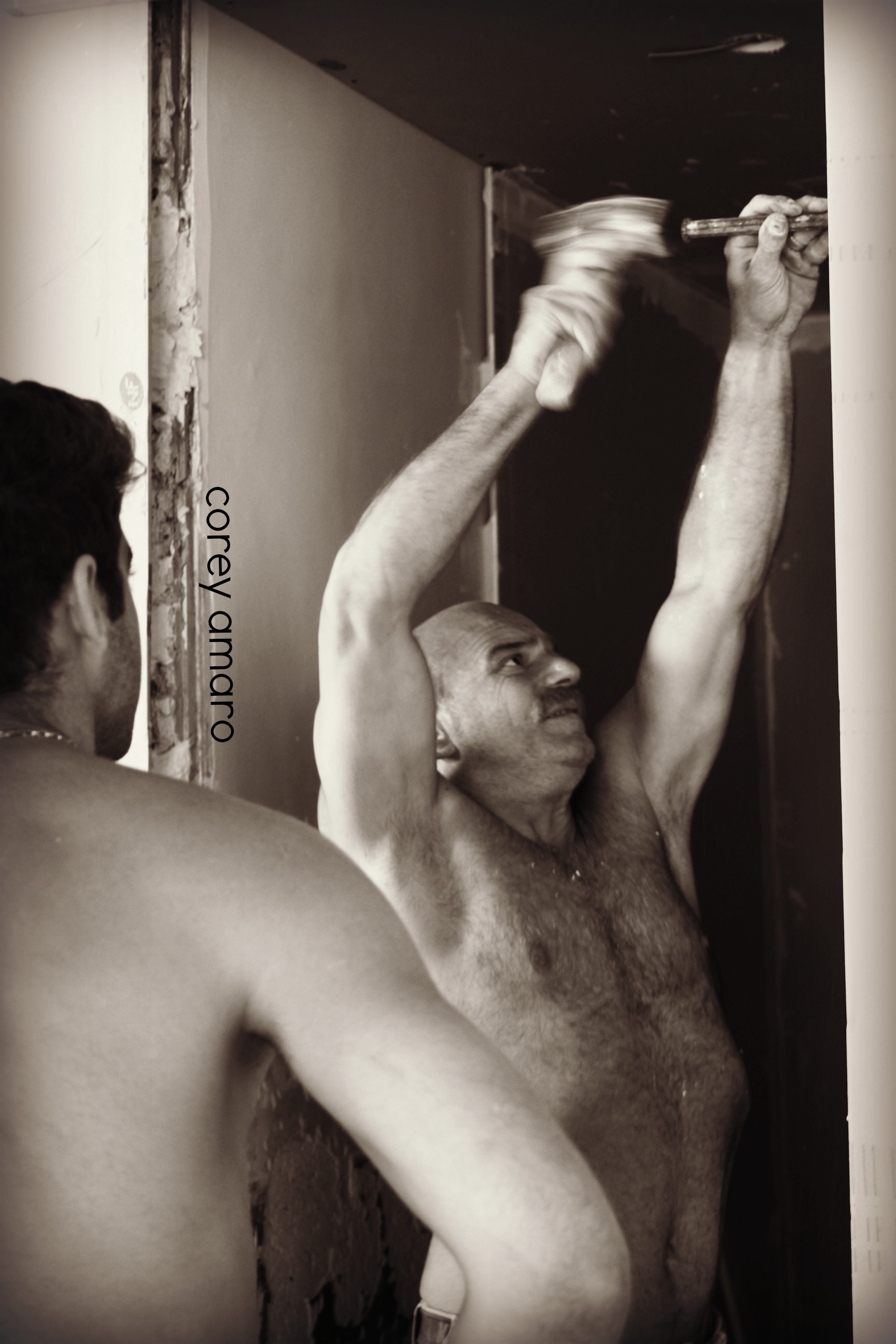 Preparing to hang a door Preparing to hang a door
