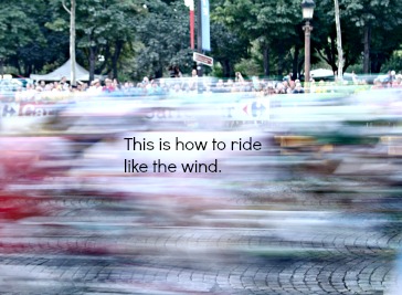 Tour de France riding like the wind