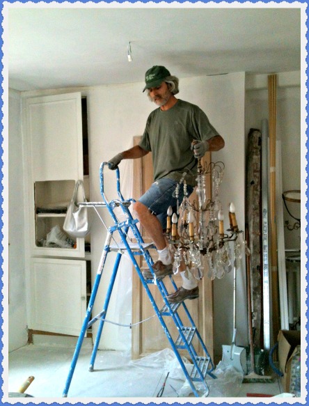 Chandelier, French brocante Chandelier, French brocante