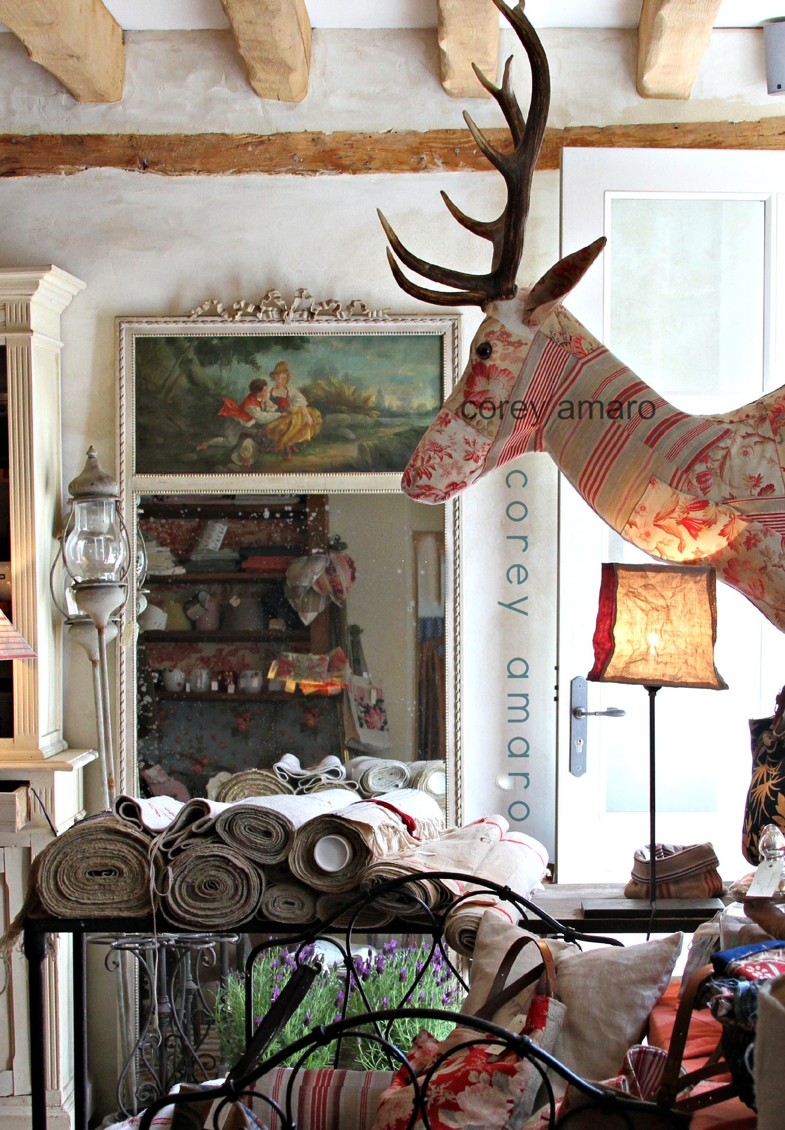 Christiane-Amicie Cousin,Antique shops in Mortange du perche