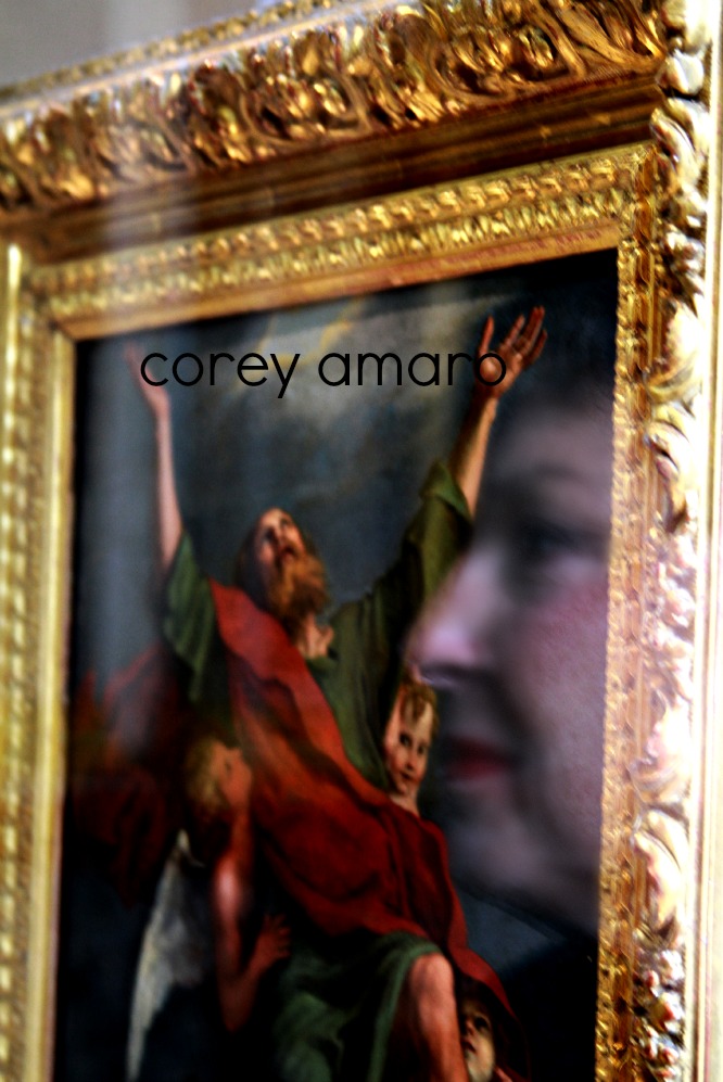 Reflections in paintings