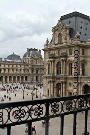 The louvre looking out
