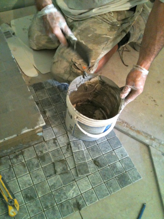 Mortar dark grey, France. Mortar dark grey, France.