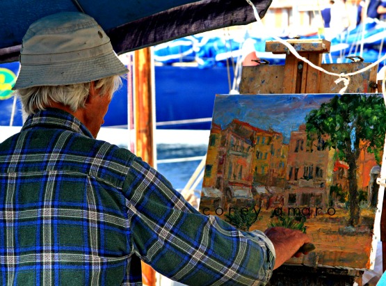 Painter, St Tropez, France