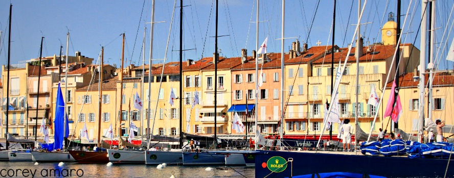 St tropez colorful facades